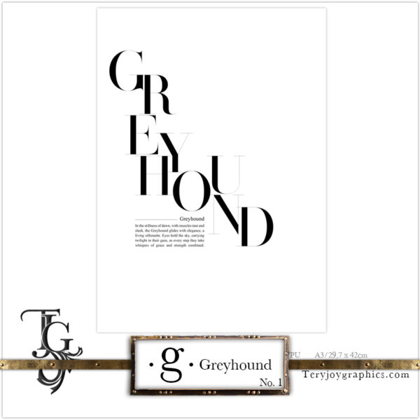 • G • greyhound No.1 - Image 6